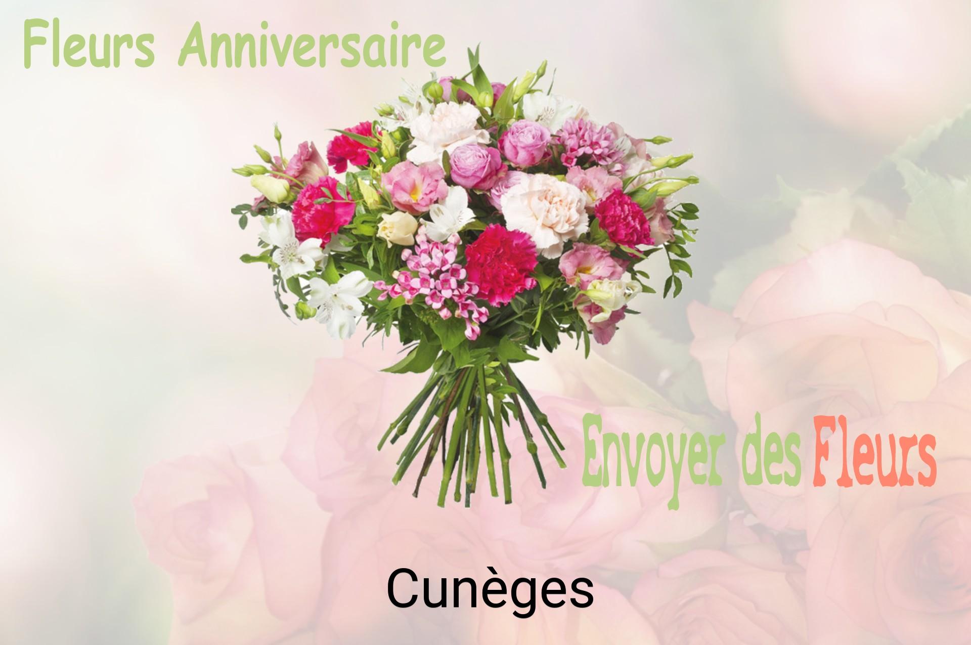 Bouquet de fleurs d’anniversaire livré à Cunèges