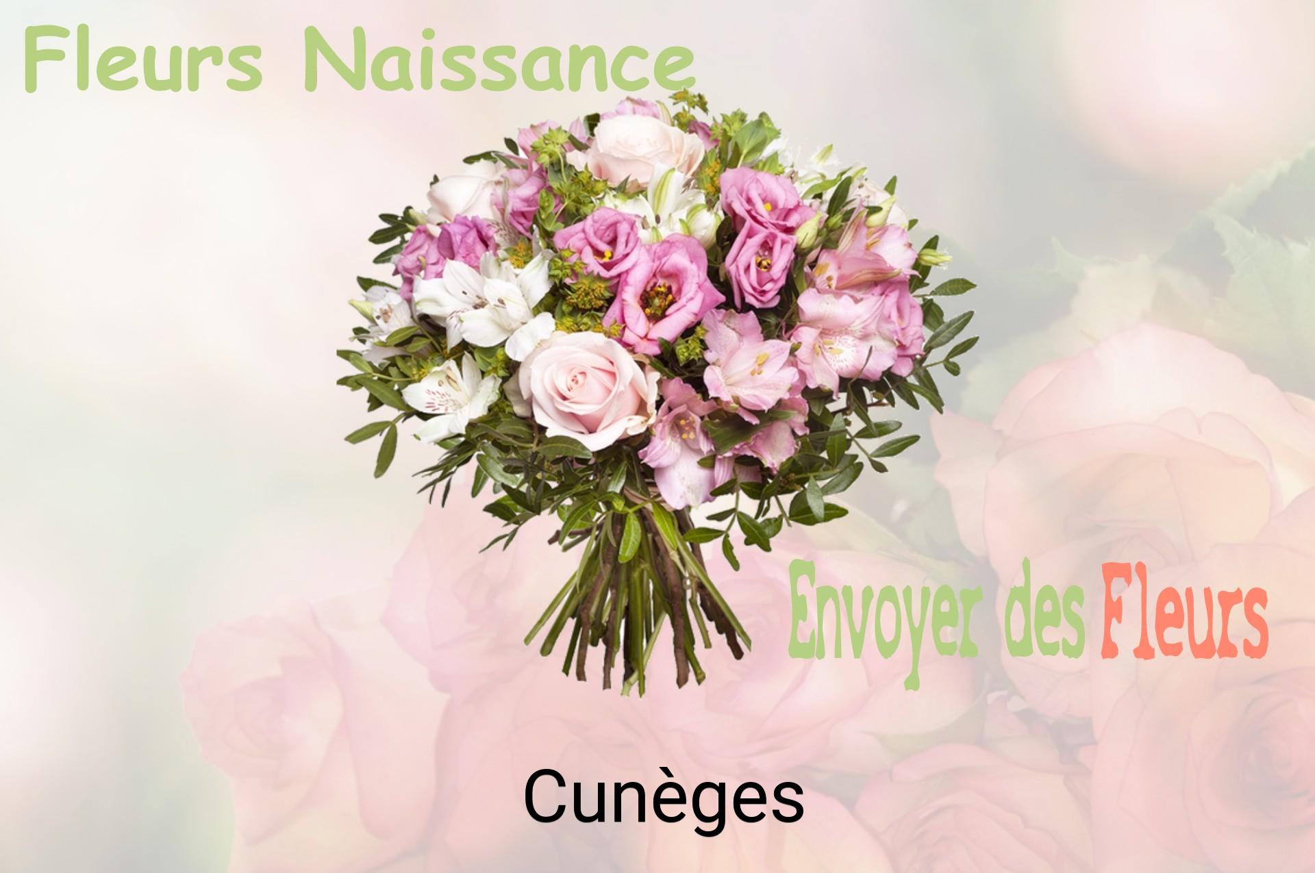 Bouquet de fleurs de naissance livré à Cunèges